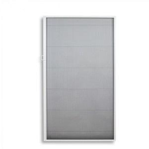Quality Assurance Easy To Install Solid Pleated Mesh Folding Screen Door Made In China