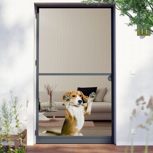 Fixed insect screen door with accessories and aluminum frame,screen door with mosquito screen