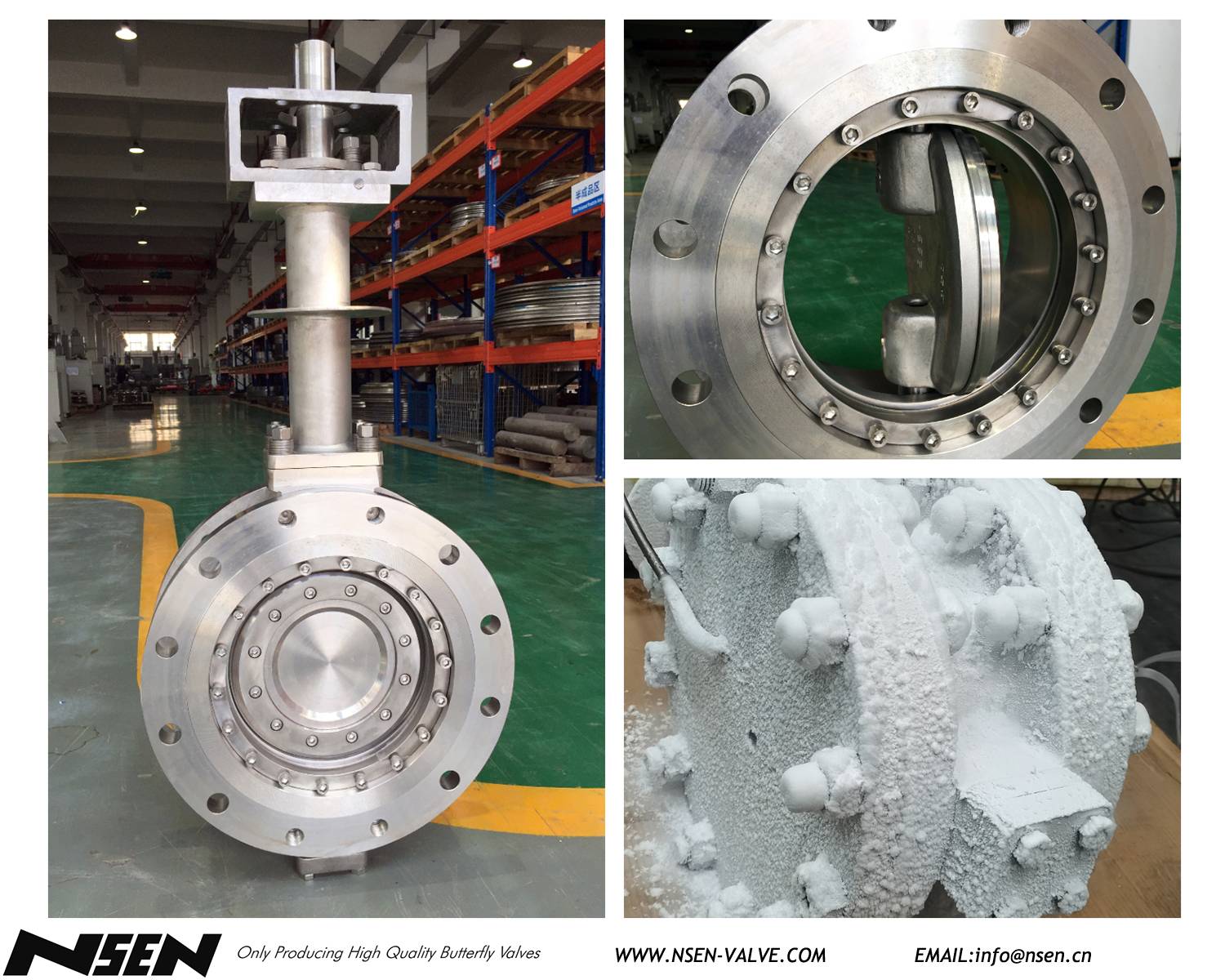 -196℃ Cryogenic Butterfly Valve pass TUV witness test