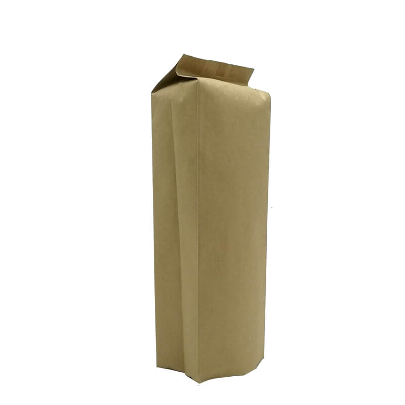 1.Biodegradable PLA and yellow kraft paper back sealed packaging bags (5)