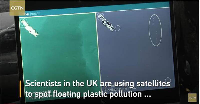 Scientists in the UK are using satellites to spot floating plastic pollution on our seas and coastal areas