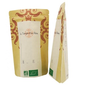 Personalized stand up zipper packaging bags