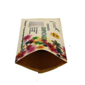 Fully biodegradable back sealed bags with transparent window