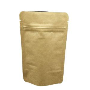 One side opaque one side transparent packaging bag with easy zipper