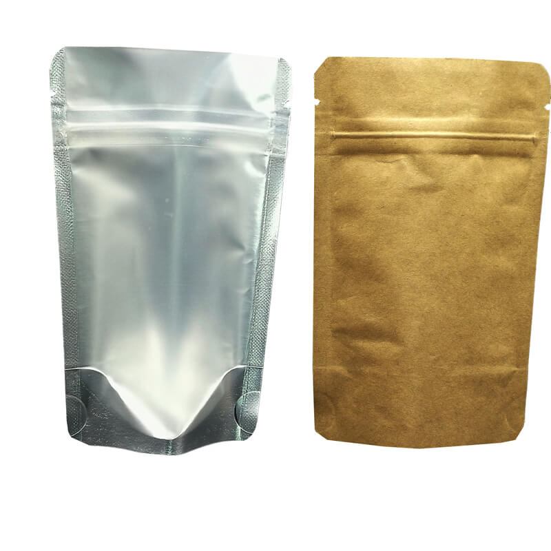 China One side opaque one side transparent packaging bag with easy 
