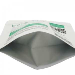Custom stand up health food packaging bags with handing hole