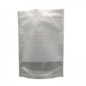 Stand up wheat packaging bags with zipper