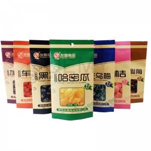 Fabricante de China de bolsas de papel kraft con impresión colorida para alimentos secos