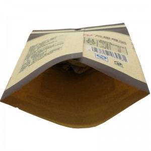 Biodegradable stand up nut packaging bags with round handing hole