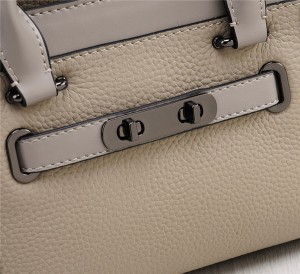 Western Style Creamwhite Cowskin Leather Designer Handbags Women Shoulder Bags