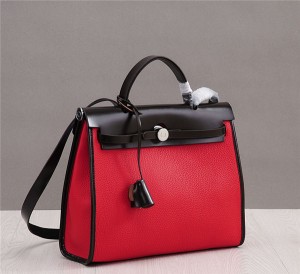 OEM Silver Buckle Women Genuine Leather Branded Bags Handbags Fashion Luxury Handbag