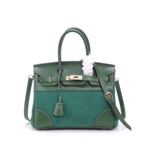 Nice Quality Green Suede Bags For Women Gorgeous Brand Handbags Can Custom Logo