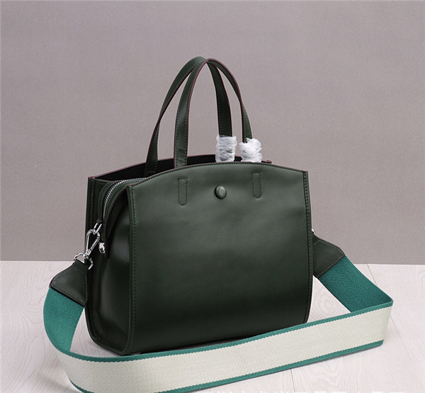 Green Cowhide Leather Satchel Bags Women Handbags Featured Image