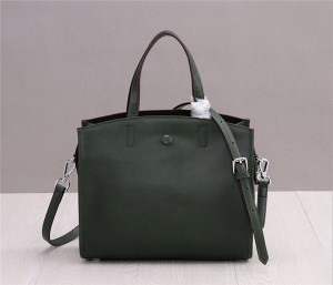 Green Cowhide Leather Satchel Bags Women Handbags