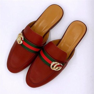 High Quality Dark Red Cowhide Designer Shoes Couple Loafers 35 To 46 Big Size
