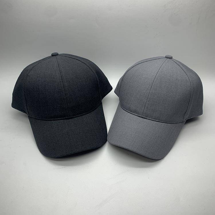 light Garment material new design baseball cap with gray color