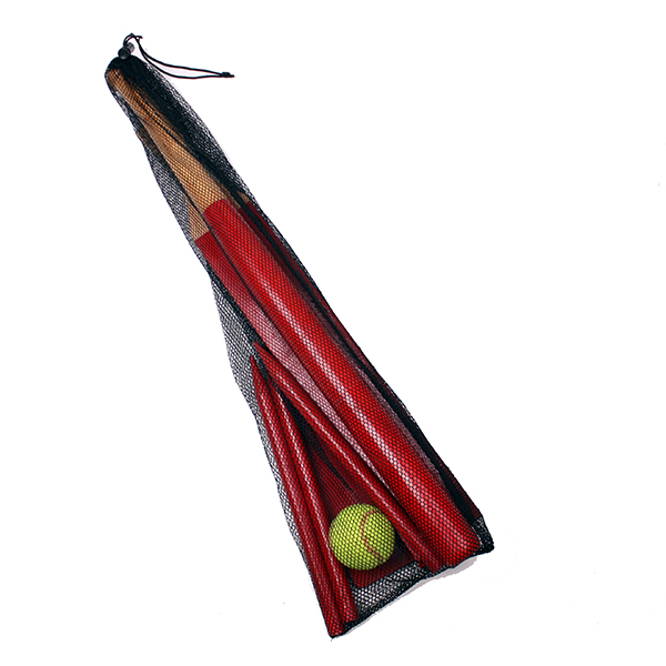 Outdoor Wooden Baseball Stick Cricket Bat Set 