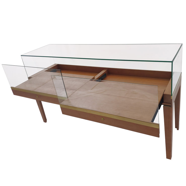 Glass Jewelry Display Counter Tray With, Lighted Glass Countertop Display Case