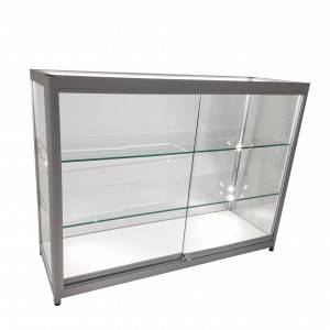 Retail glass display case with 4 led lights  |OYE