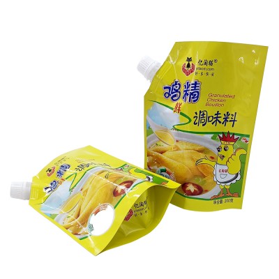 Customized Food Grade Stand up Spout Pouch Type Aluminum Foil Plastic Packaging Bag for Juice Jam Liquid Drink Beverage Milk Baby Food
