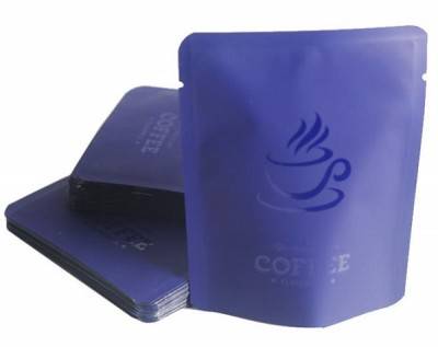 Wholesale Matte Navy 10X12.5cm Drip Coffee Sachat Heat Sealable Hanging Ear Filter Coffee Outer Pouch Open Top Package Bags with Tear Notch in Stock