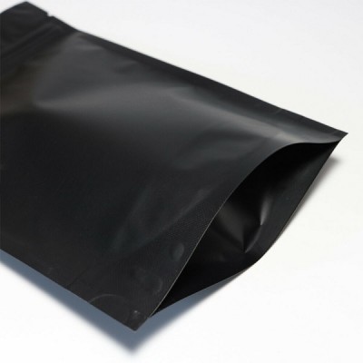 Matte Black Dried Food Aluminum Foil Stand up Bags Zip Lock Doypack