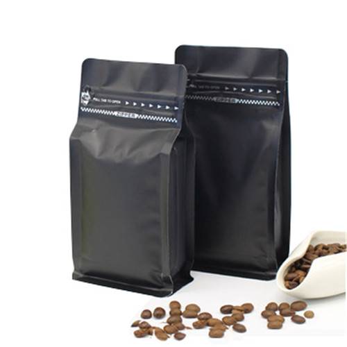Aluminum pouch Flat bottom bag with valve for food Featured Image