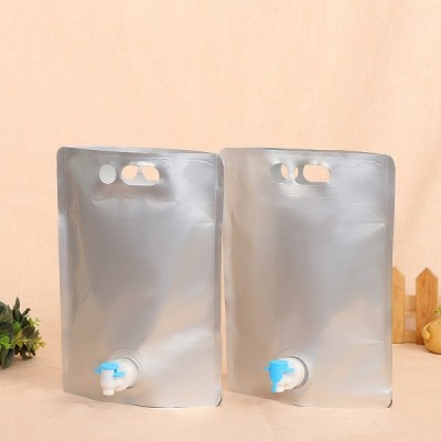 Customised Reusable Aluminum Foil bag in box red wine valve Spouted Bags