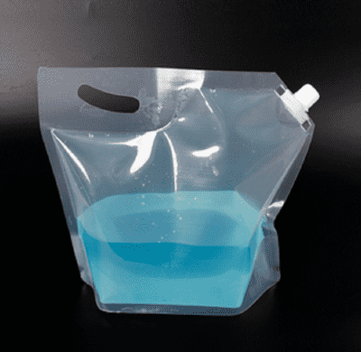custom bpa free transparent clear standing up pouches with spout