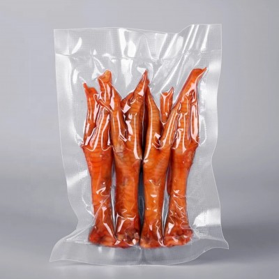 Wholesale vacuum pouch Food Grade Transparent Nylon Laminated Pe Vacuum Bag Vacuum Packaging Pouch Packaging Retort pouch