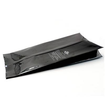 Smell proof Printing customized jerky bag heat seal vacuum black aluminum foil plastic bag