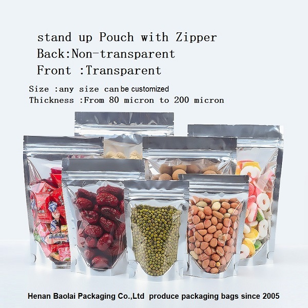 smell proof stand up pouch with zipper