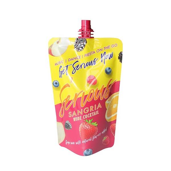 The size of 250ml Spout Pouch  Liquid food spout packaging bag with suction nozzle Featured Image