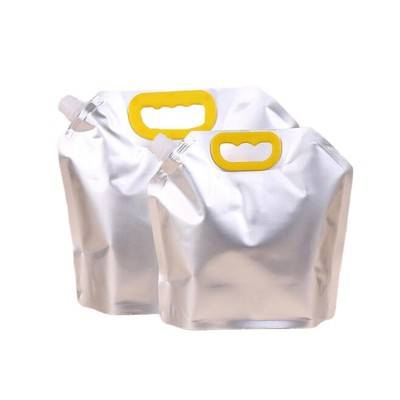 aluminum foil custom packaging juice bag stand up pouch with spout