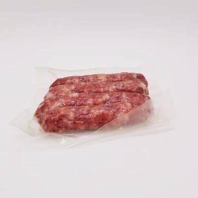 Easy tear vacuum bag for meat