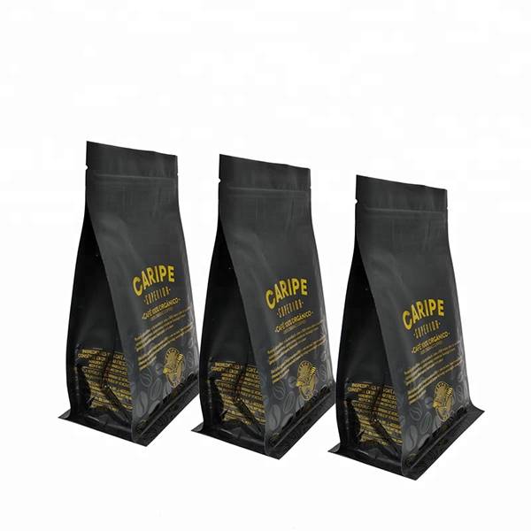 Good Quality Flat Bottom Bag - free samples custom printed kraft paper flat square bottom bags chips food packing pouch – Baolai