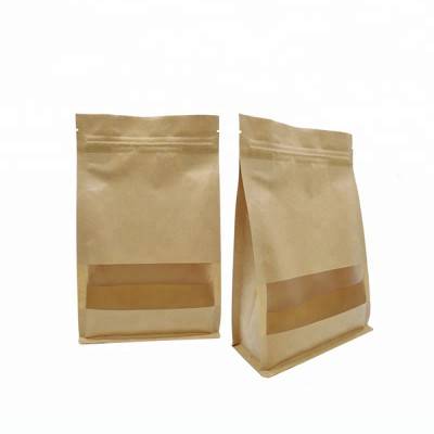 Custom Food Grade Doypack Stand Up Zipper Flat Pouch Print Transparent Frozen Food Packaging Bag