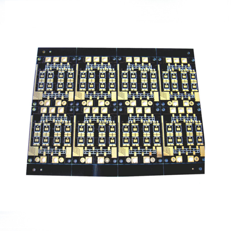 High Quality Bom Gerber Files Multilayer Pcb – 4 Layer Black Blue Soldermask Electronic PCB  – Hengda Featured Image