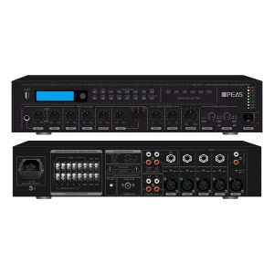 MA-5350 5 Zone 350W Mixing Amplifier مع DAB / USB / BT / FM / 5MIC / 2AUX