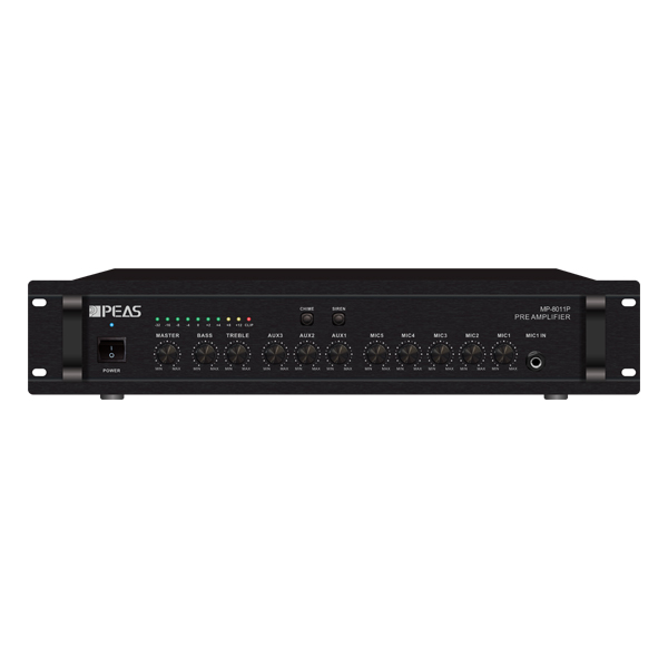18 Years Factory Central Unit - MP-8011P  Pre Amplifier with 5Mic&3AUX&2EMC – Q&S