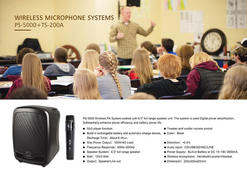 PS-5000 Series Portable Sound System