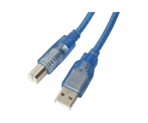 PH7-5133 CLEAR COLOUR USB CABLE A MALE TO B MALE