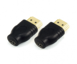 PH7-4080 MICRO HDMI FEMALE TO HDMI MALE ADAPTOR  G:GOLD  N:NICKLE