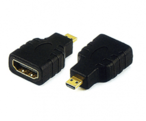 PH7-4085 HDMI FEMALE TO MICRO  HDMI MALE ADAPTOR G:GOLD  N:NICKLE