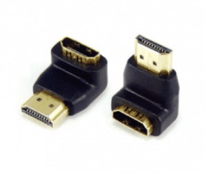PH7-4095 HDMI MALE TO HDMI FEMALE  ADAPTOR,  90° ANGLE TYPE G:GOLD  N:NICKLE