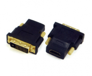 PH7-4122 DVI(24+1) MALE TO  HDMI FEMALE ADAPTOR,  G:GOLD  N:NICKLE