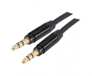 factory customized PH7-1023 3.5MM STEREO PLUG TO  3.5MM STEREO PLUG  FLAT CABLE for Palestine Factory