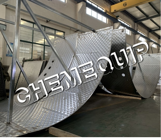 High definition Cooling Dimple Jacketed – Dimple Clamp-on Jacket – Chemequip Industries Co., Ltd. detail pictures