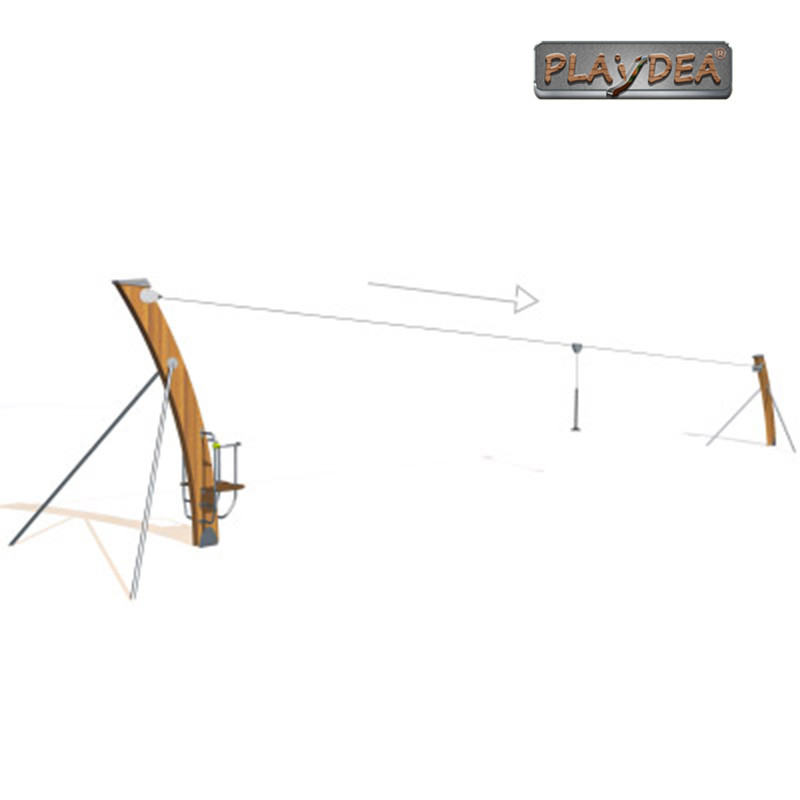 Original Factory Wood Plastic Composite Playground -
 Sliding cable series 15 – Playidea