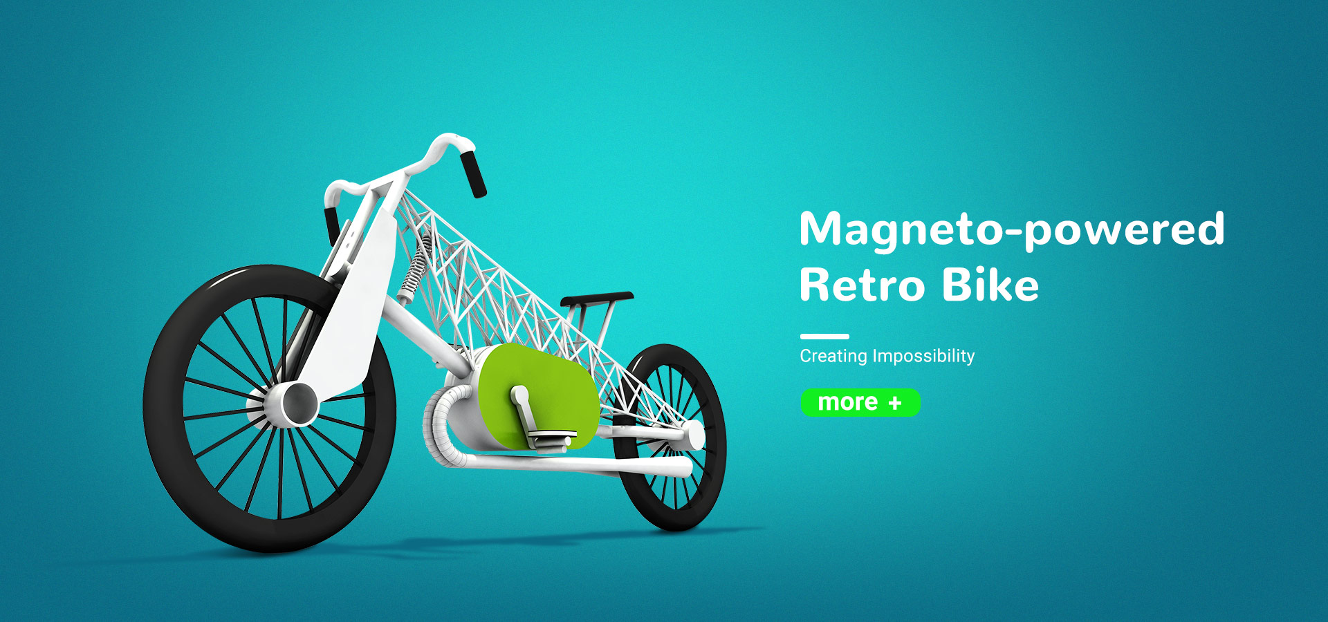 Manyeto-powered Retro Bisiklet